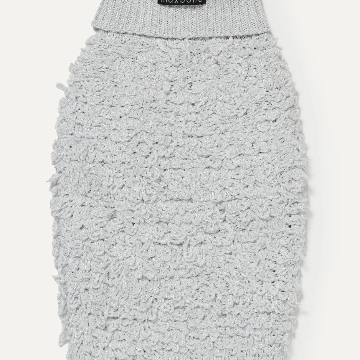 Pull en tricot bouclé métalisé