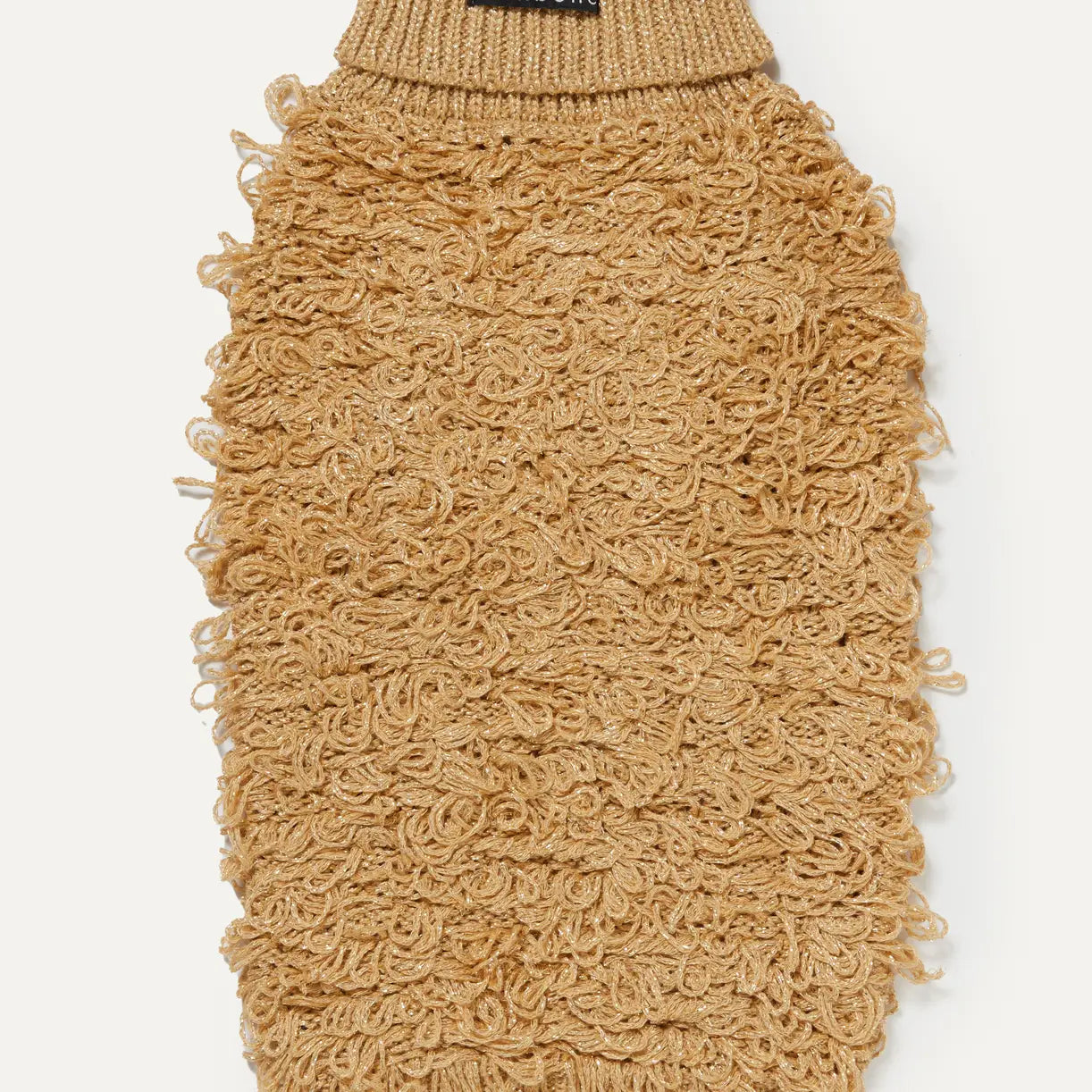 Pull en tricot bouclé métalisé