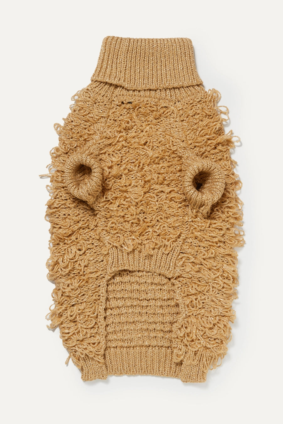Pull en tricot bouclé métalisé